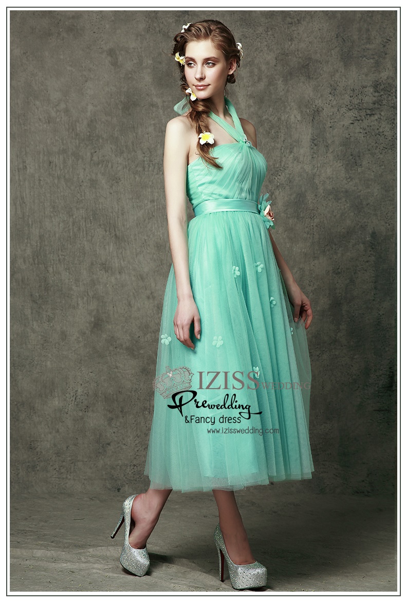 ฺBM0104 - พรีออเดอร์ ชุดเพื่อนเจ้าสาวราตรียาวสีเขียวมินท์