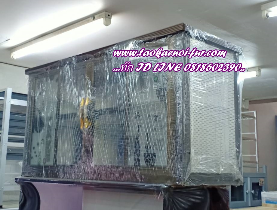 ตู้ลอยอลูมิเนียม+กระจก (เสาเหลี่ยม)