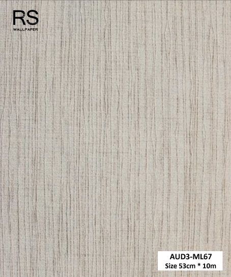 วอลเปเปอร์ สีน้ำตาลอมเทา ปนกลิตเตอร์สีเงิน AUD3-ML67