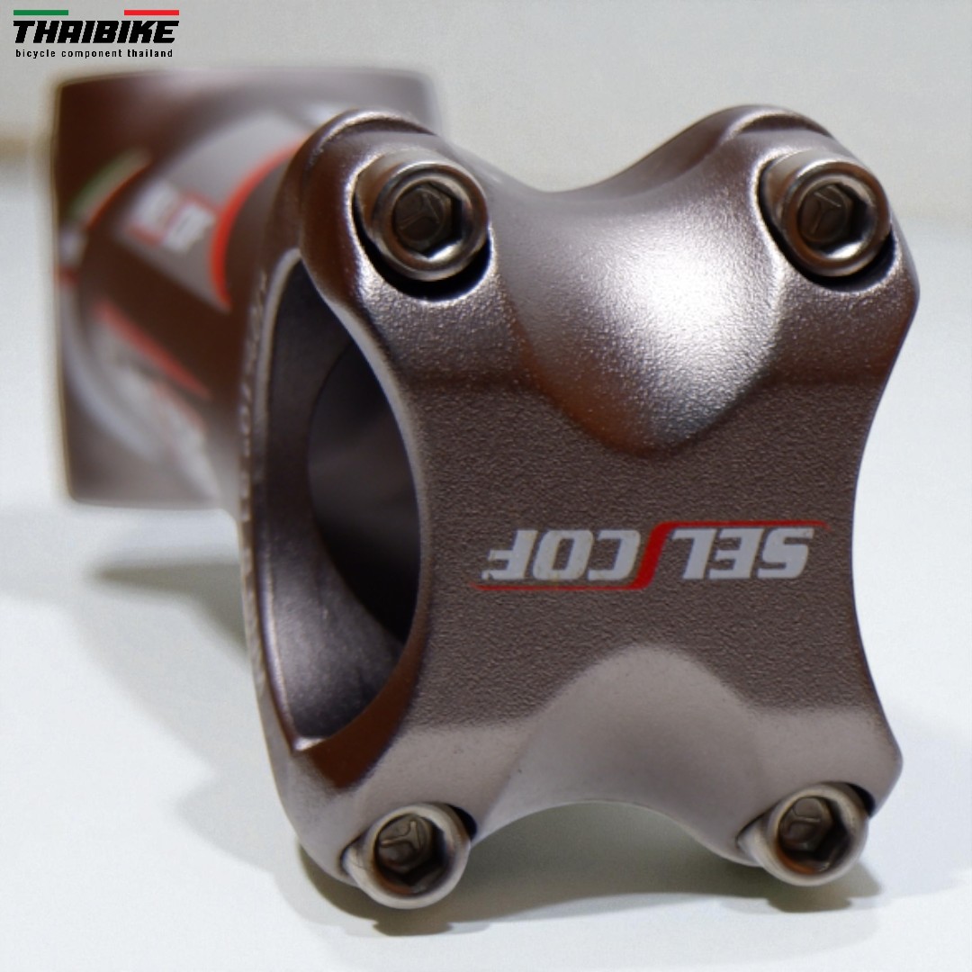 สเต็มจักรยาน SELCOF K043 ±10° 7071 อลูมิเนียม คอแฮนด์ 25.4/31.8 มม. น้ำหนักเบา แข็งแรง งานไต้หวัน