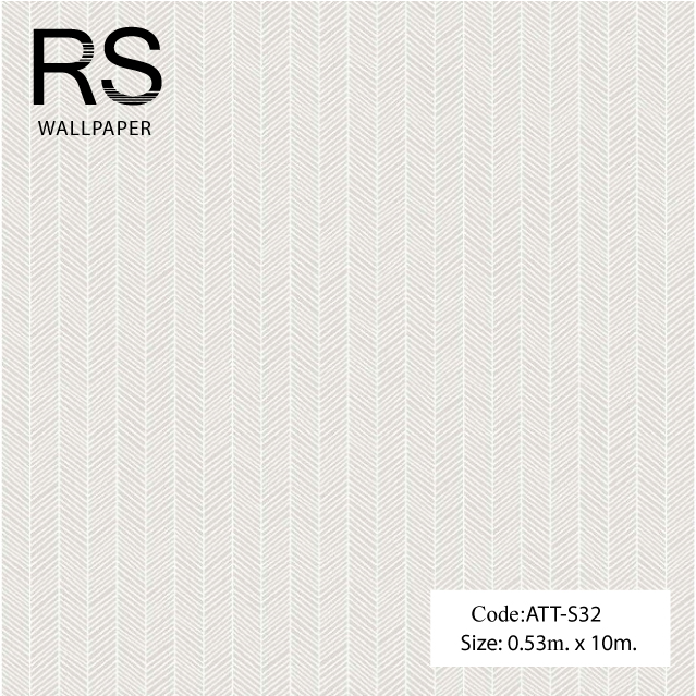 วอลเปเปอร์ลายหยักโมเดิร์นพื้นสีครีม ATT-S32