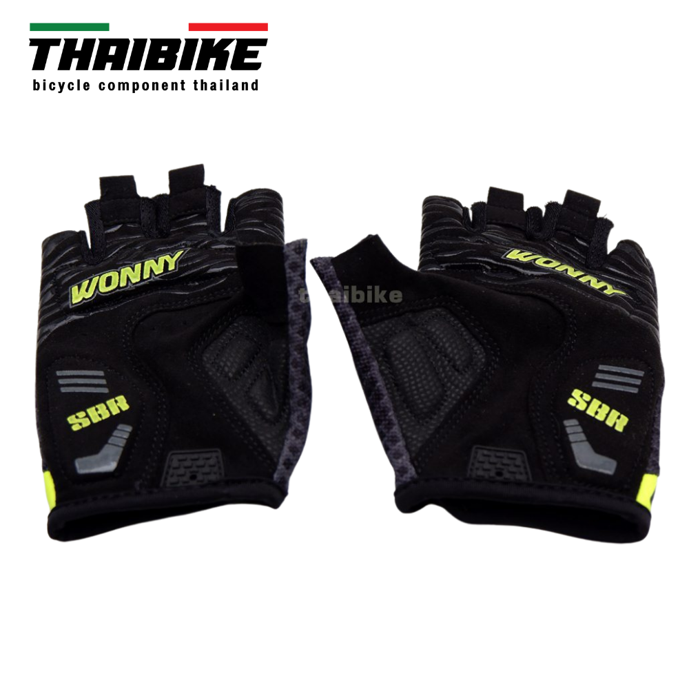 ถุงมือเจลสำหรับปั่นจักรยาน มีเจลรองมือ ของแท้ งานหนานุ่ม WONNY