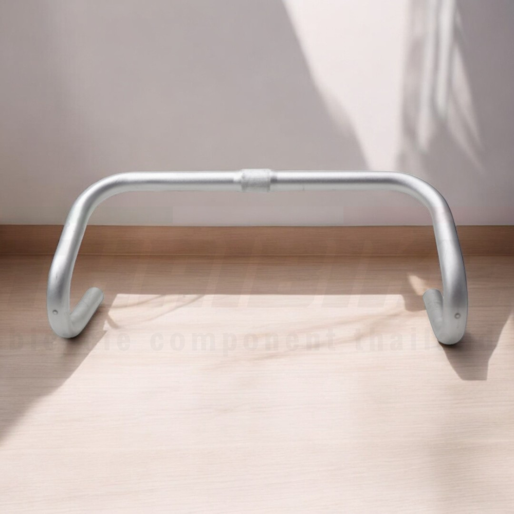 แฮนด์จักรยานอลูมิเนียม ปัดเงาพ่นทราย 25.4x400 มม