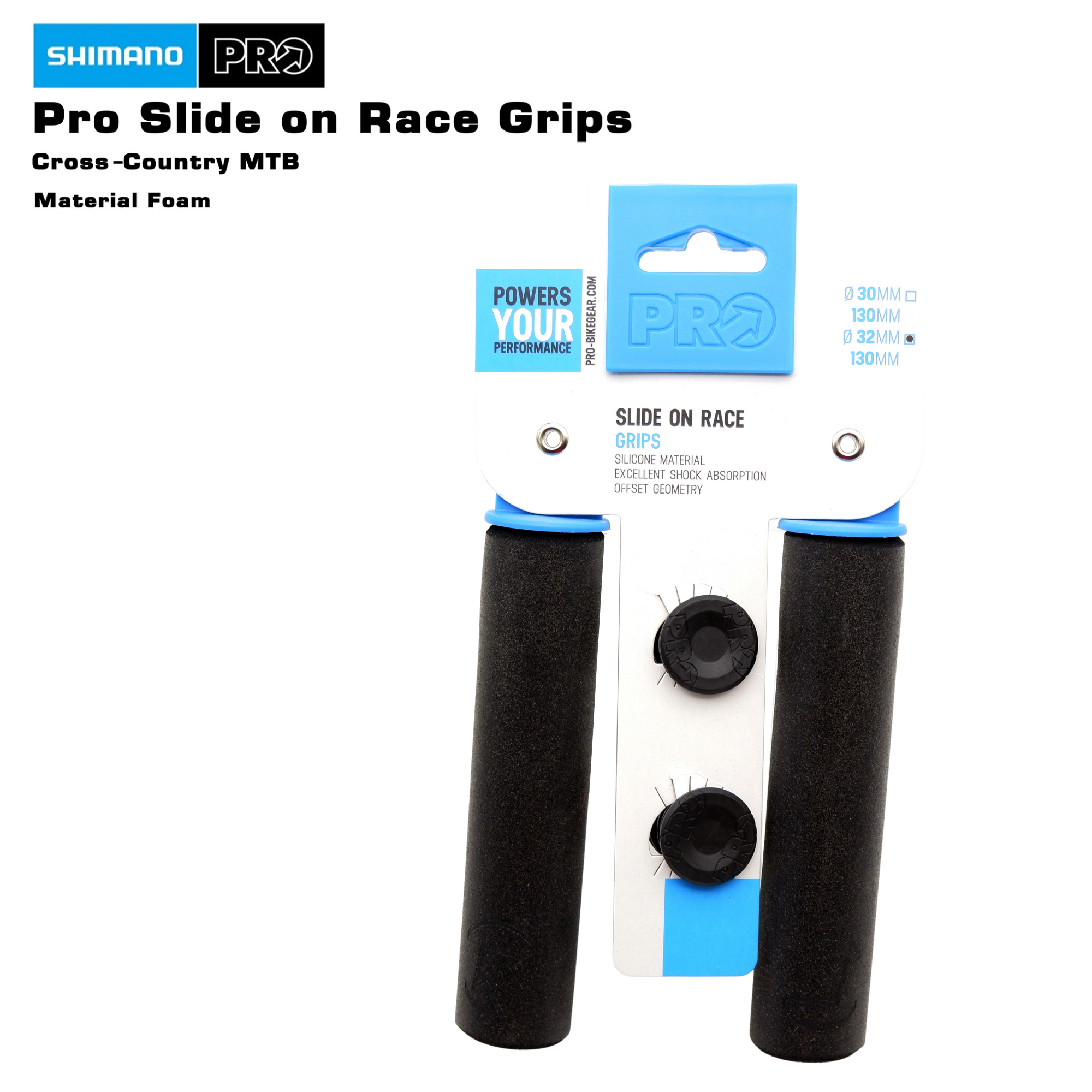 ปลอกแฮนด์จักรยานเสือภูเขา SHIMANO PRO SLIDE ON RACE GRIP