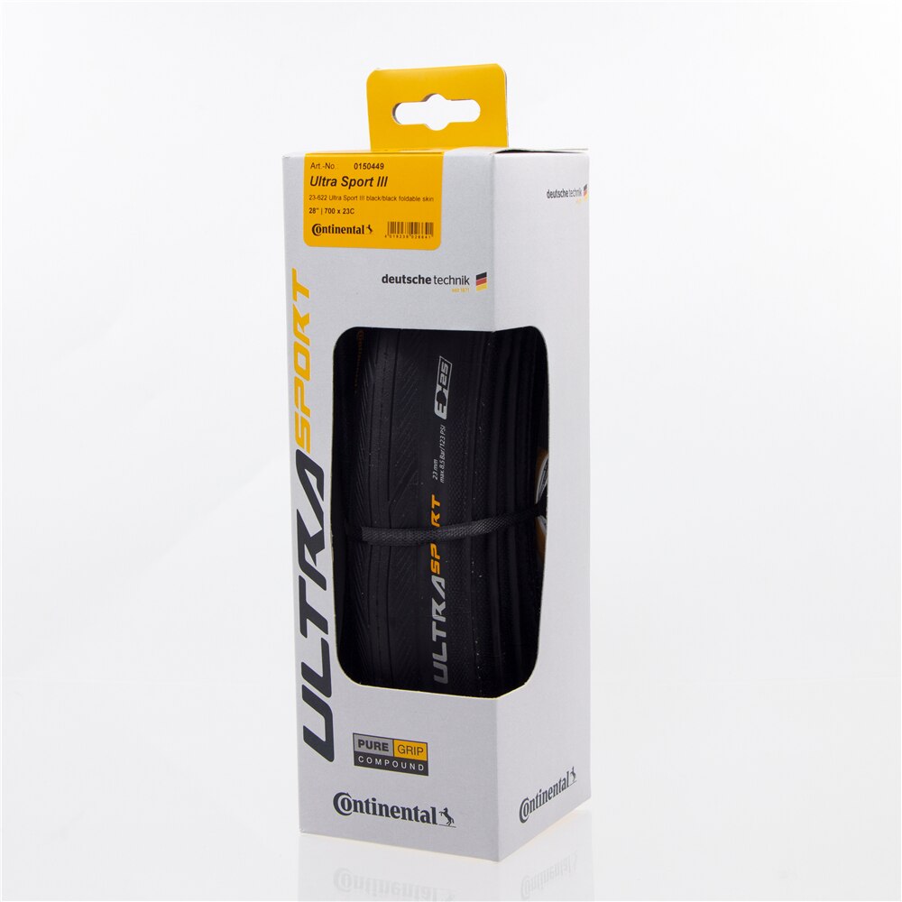 ของแท้ ยางนอกจักรยานเสือหมอบ Continental Ultra Sport 3, (มีกล่อง) ผลิตใหม่ UltraSport III