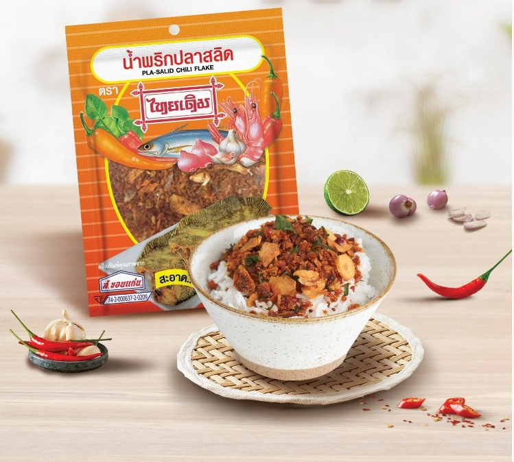 น้ำพริกปลาสลิด ตราไทยเดิม (Pack 15 g. x 6 ซอง)