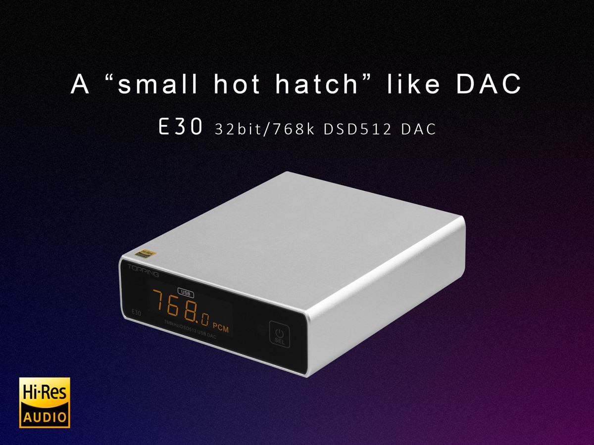 ขาย TOPPING E30 DAC ชิป AK4493 XU208 รองรับ PCM 32bit/768k DSD512