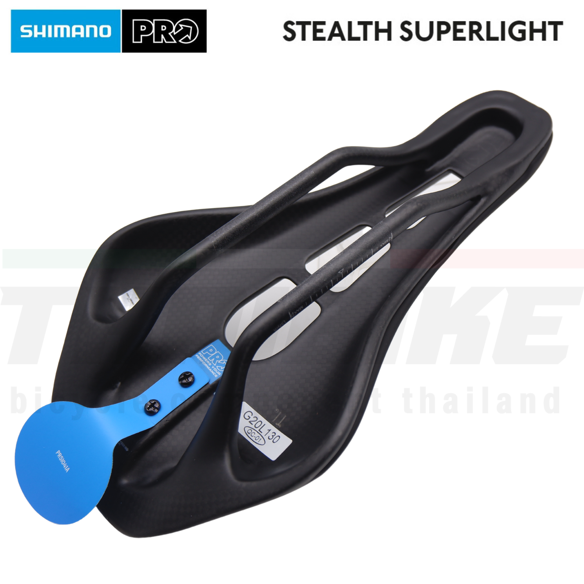 อานจักรยาน SHIMANO PRO STEALTH SUPERLIGHT สีดำ รางคาร์บอน