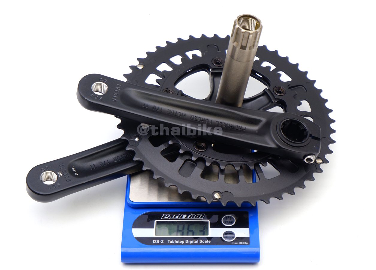 ชุดขาจานจักรยาน PROWHEEL VICTOR 50-34 พร้อมกะโหลกอัด ขายาว 170