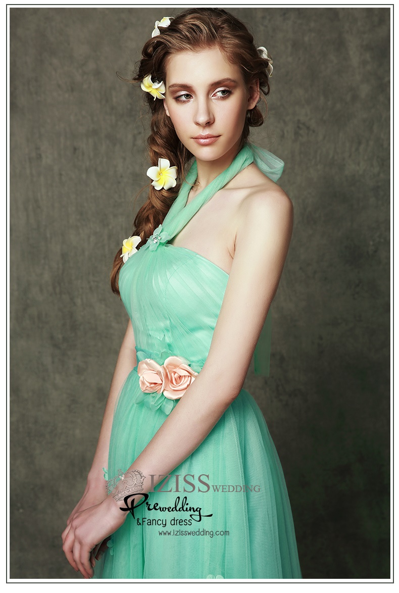 ฺBM0104 - พรีออเดอร์ ชุดเพื่อนเจ้าสาวราตรียาวสีเขียวมินท์