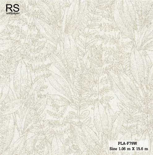 วอลเปเปอร์ ลายใบไม้ โทนสีน้ำตาล PLA-F79W