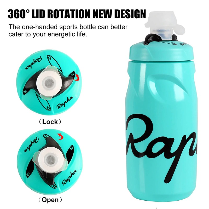 NEW !!ขวดน้ำจักรยาน rapha ของแท้ พลาสติกนุ่ม ขนาด 620ml พิเศษแถมฟรีฝาปิดขวด