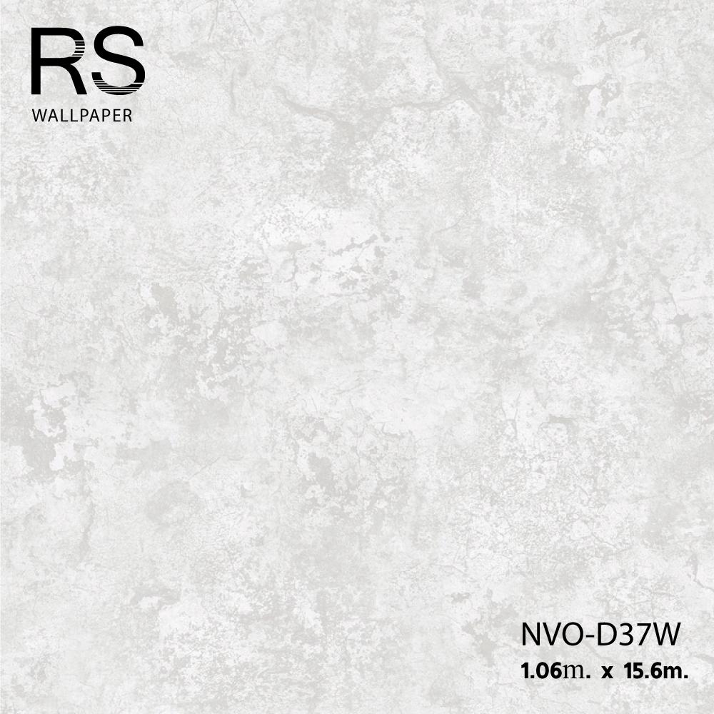 วอลเปเปอร์ ลายปูนเปลือยสีเทาน้ำตาลอ่อน NVO-D37W