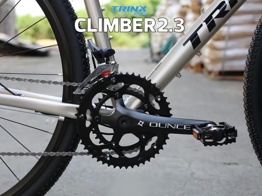 TRINX : CLIMBER 2.3 เสือหมอบ GRAVEL BIKE เฟรมอลูมิเนียม เกียร์ SHIMANO SORA 18 สปีด ดิสเบรกเคเบิ้ล ดุมซีลแบริ่ง