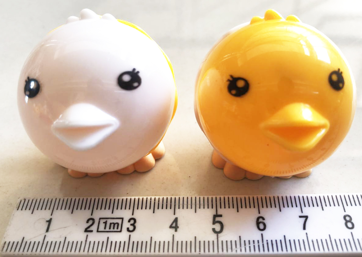 กบเหลาดินสอลูกเจี๊ยบ 50 ชิ้นกระปุก 17.5 ซม.