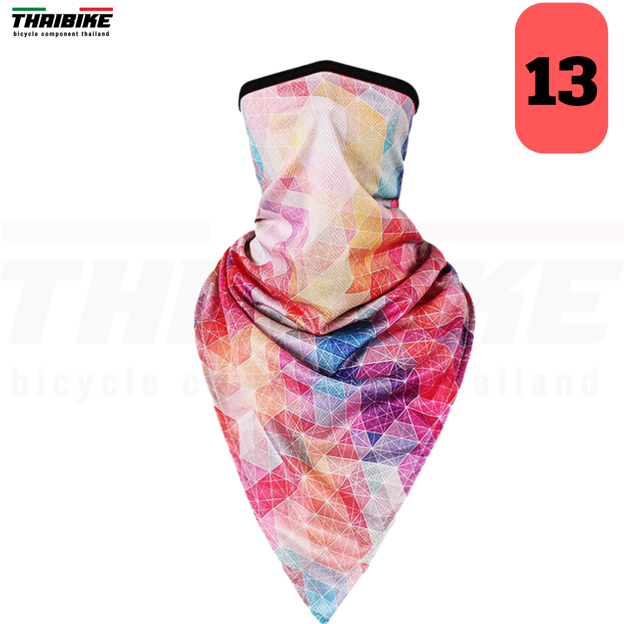 ผ้าบัฟ ปิดจมูก กันแดด กันฝุ่น กันลม กัน UV แบบสามเหลี่ยมผ้าลื่น งานดีมาก ปั่นจักรยาน ตกปลา เดินป่า