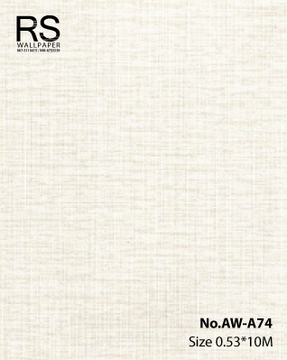 วอลเปเปอร์พื้นสีขาว มีลายในตัวแทรกสีน้ำตาลอ่อน No.AW-A74
