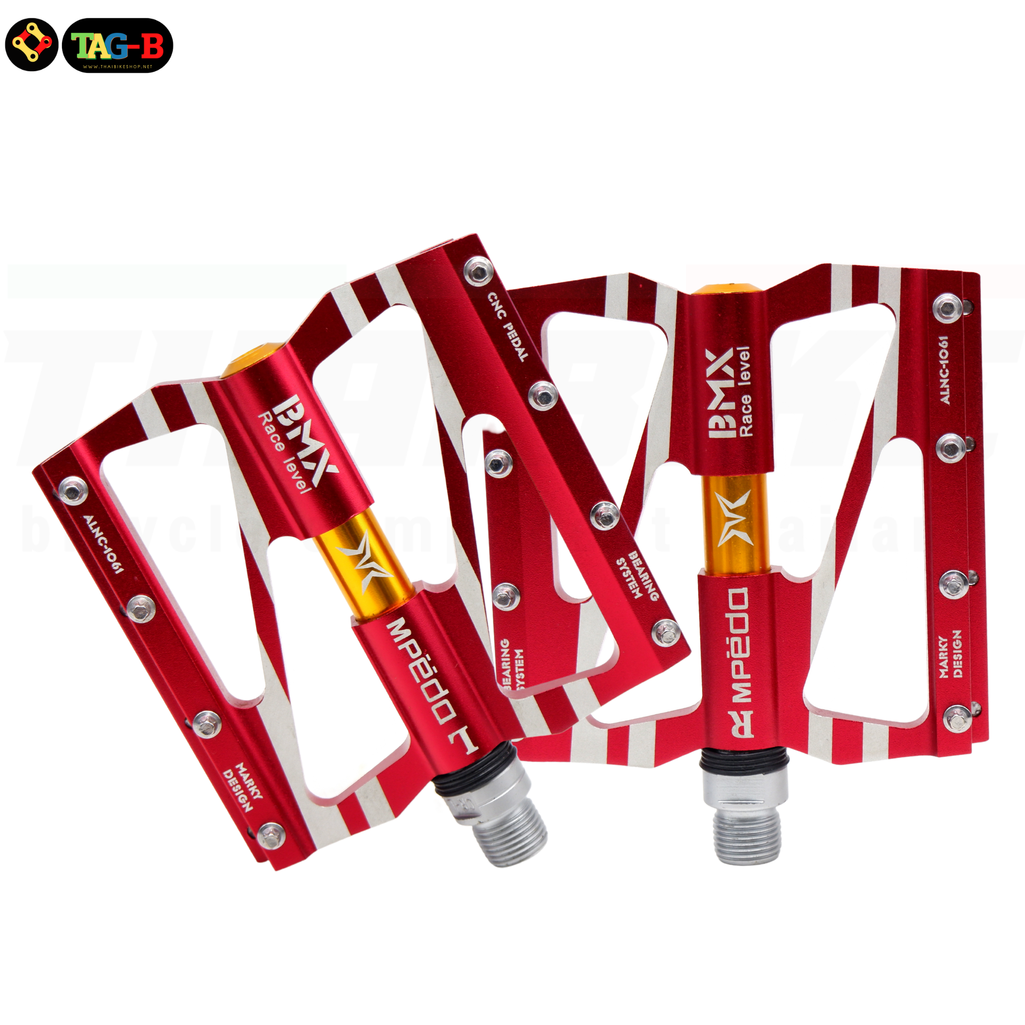 บันไดจักรยานอลูมิเนียมขึ้นรูปชิ้นเดียว MPEDA ALNC-1061 แข็งแรง ขนาดใหญ่