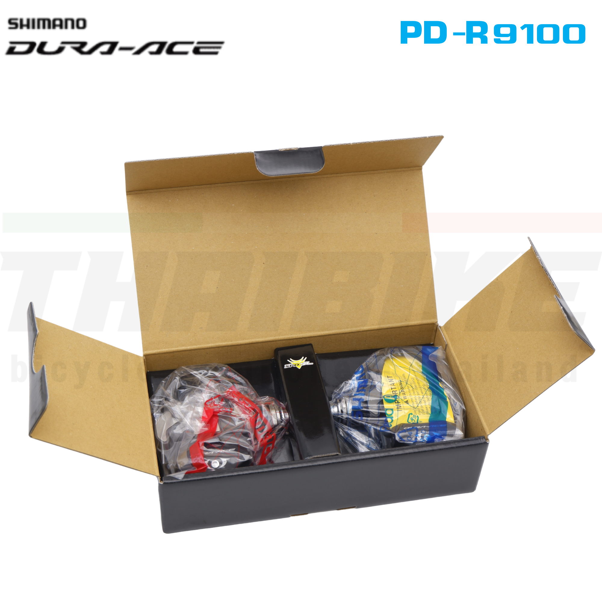 แท้ศูนย์ไทย บันไดจักรยานชิมาโน่ SHIMANO DURA-ACE เสือหมอบ PD-R9100 มีคลีท มีกล่อง