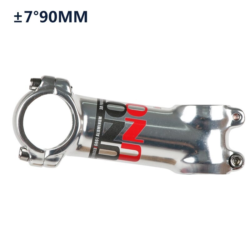 สเต็มจักรยานอลูมิเนียม สีเงิน UNO +-7 แบบ over (31.8)