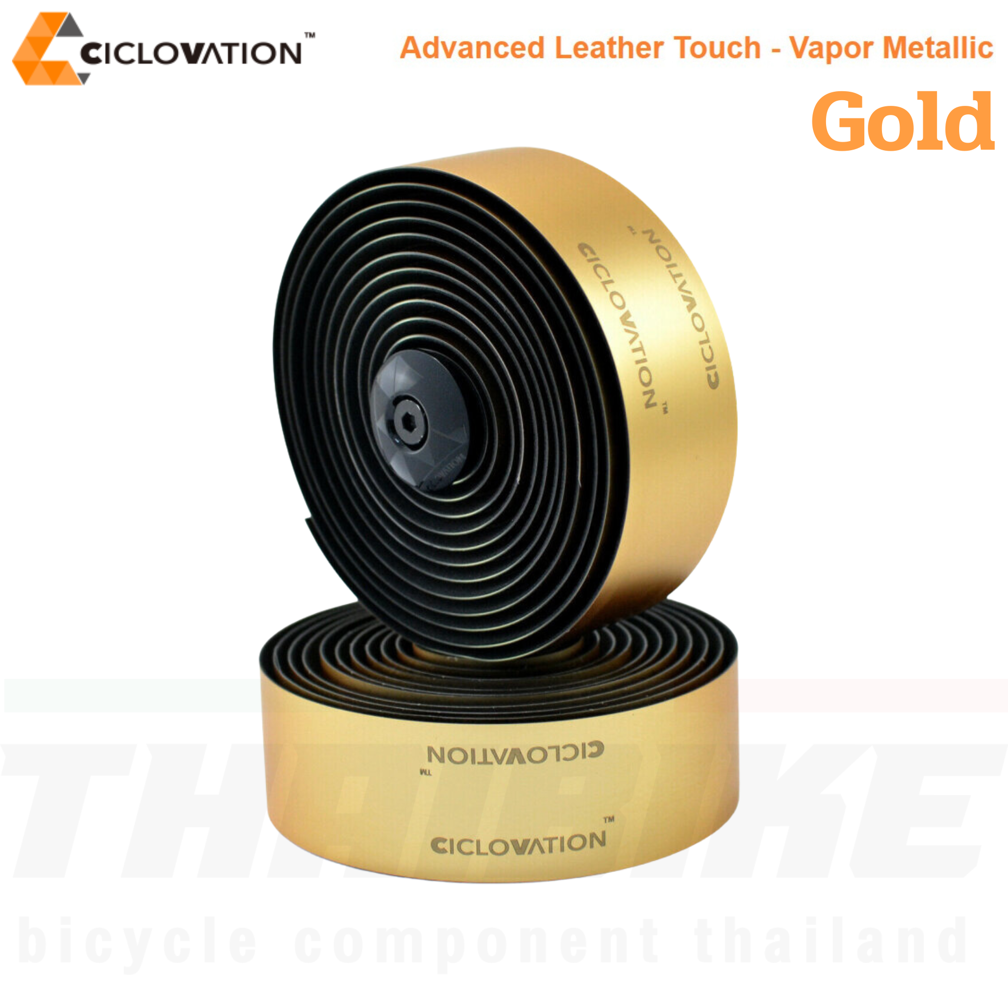 ผ้าพันแฮนด์จักรยานเสือหมอบ CICLOVATION Advanced Leather Touch - Vapor Metallic