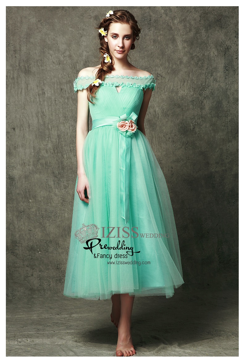 ฺBM0104 - พรีออเดอร์ ชุดเพื่อนเจ้าสาวราตรียาวสีเขียวมินท์