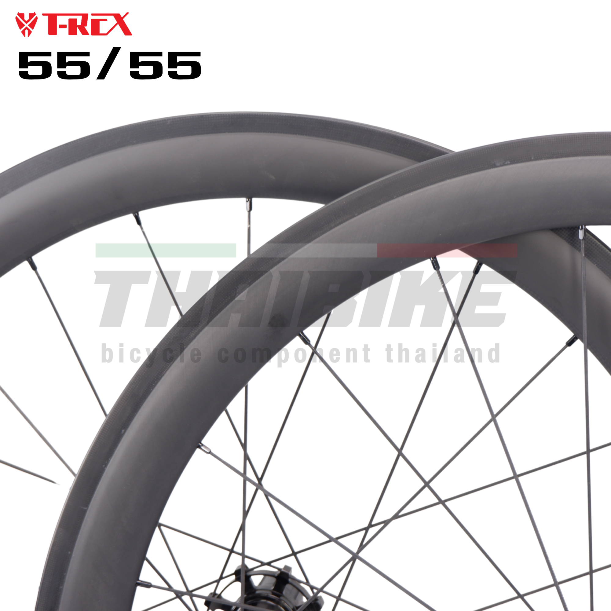 ล้อจักรยานคาร์บอนเสือหมอบ 700C ขอบ 55/55