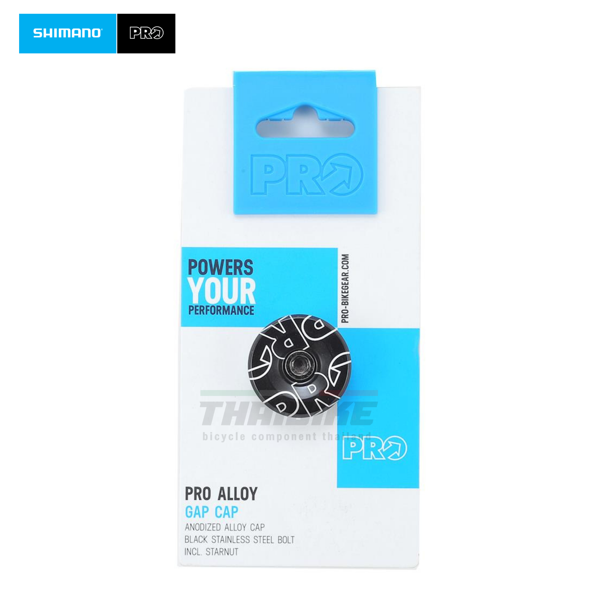 ฝาปิดสเต็มจักรยาน SHIMANO PRO แบบคาร์บอน/อลูนิเนียม แถมฟรีสตาร์นัท