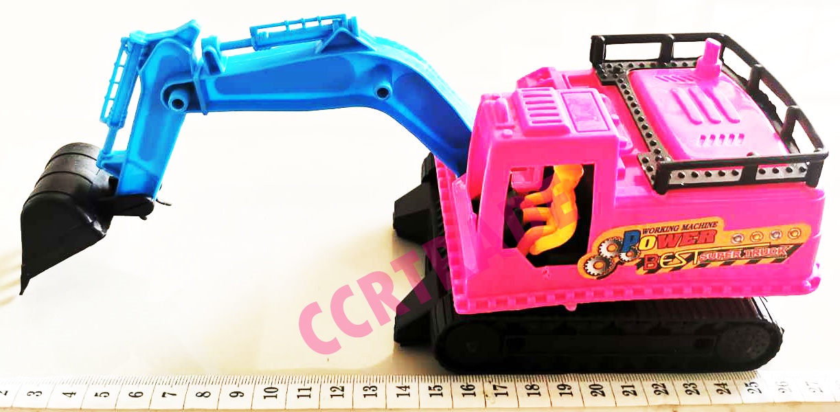 รถตักแม็คโครตีนตะขาบสีสดจัมโบ้ 27 ซม.