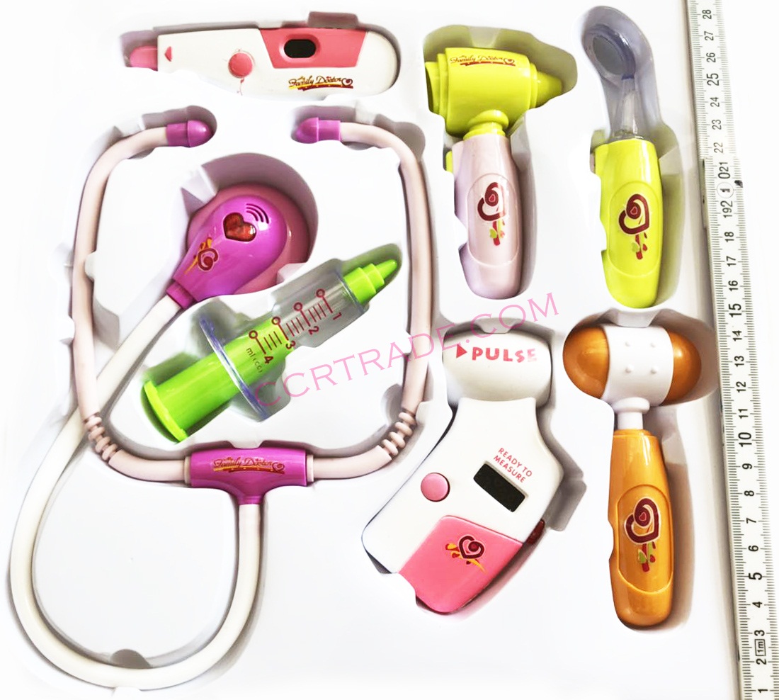 ชุดคุณหมอกระเป๋าหิ้ว+อุปกรณ์ 8 ชิ้นกล่องใหญ่ 55 ซม.(1x3)