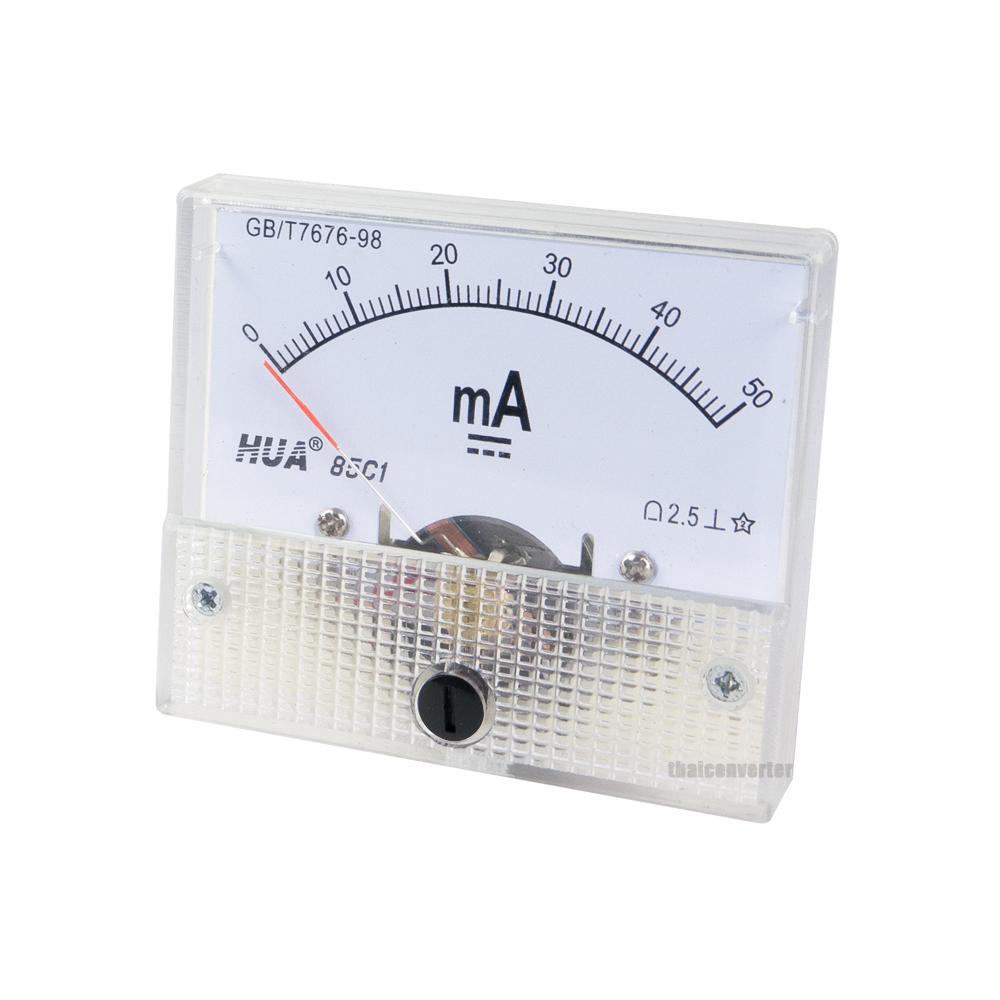 แอมมิเตอร์ DC Analog 10-500mA Built-in Shunt