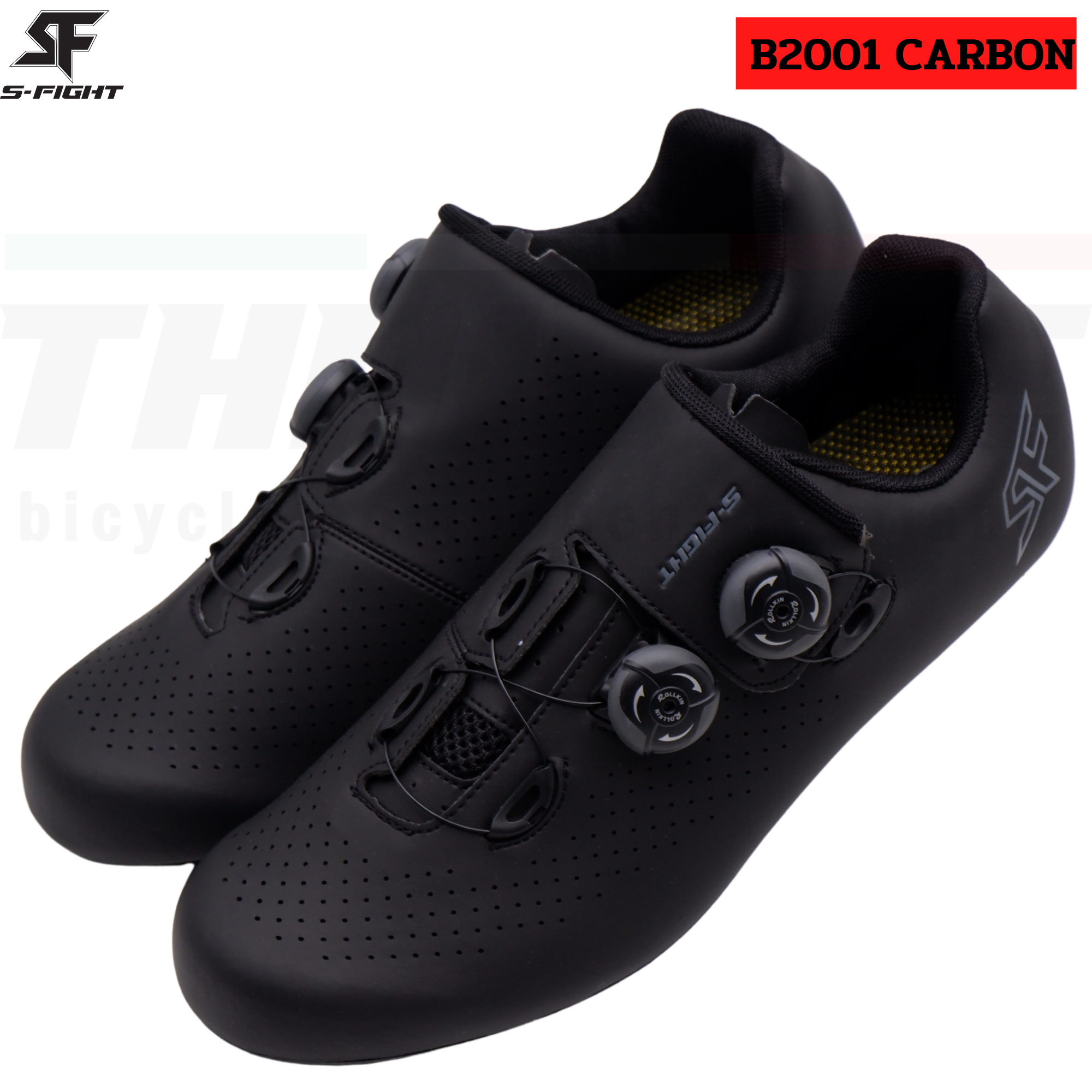 รองเท้าปั่นจักรยาน S-Fight รุ่น B2001 CARBON พื้นคาร์บอน