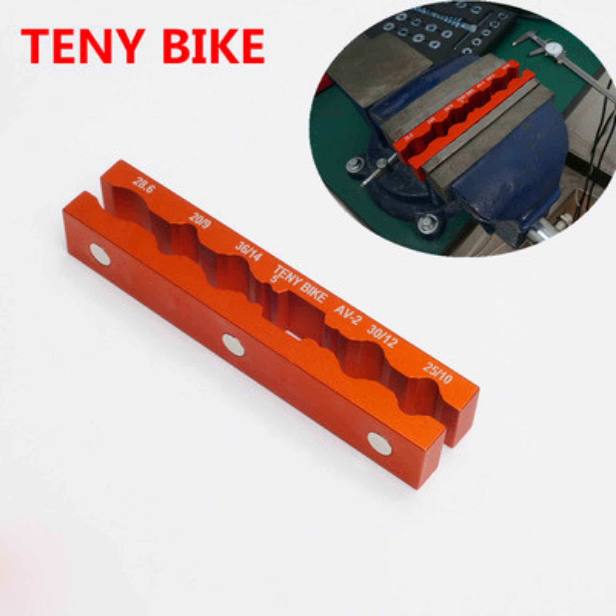 เครื่องมือยึดท่อจับกับปากกา TENY เพื่อตัดแฮนด์จักรยาน ตัดท่อ