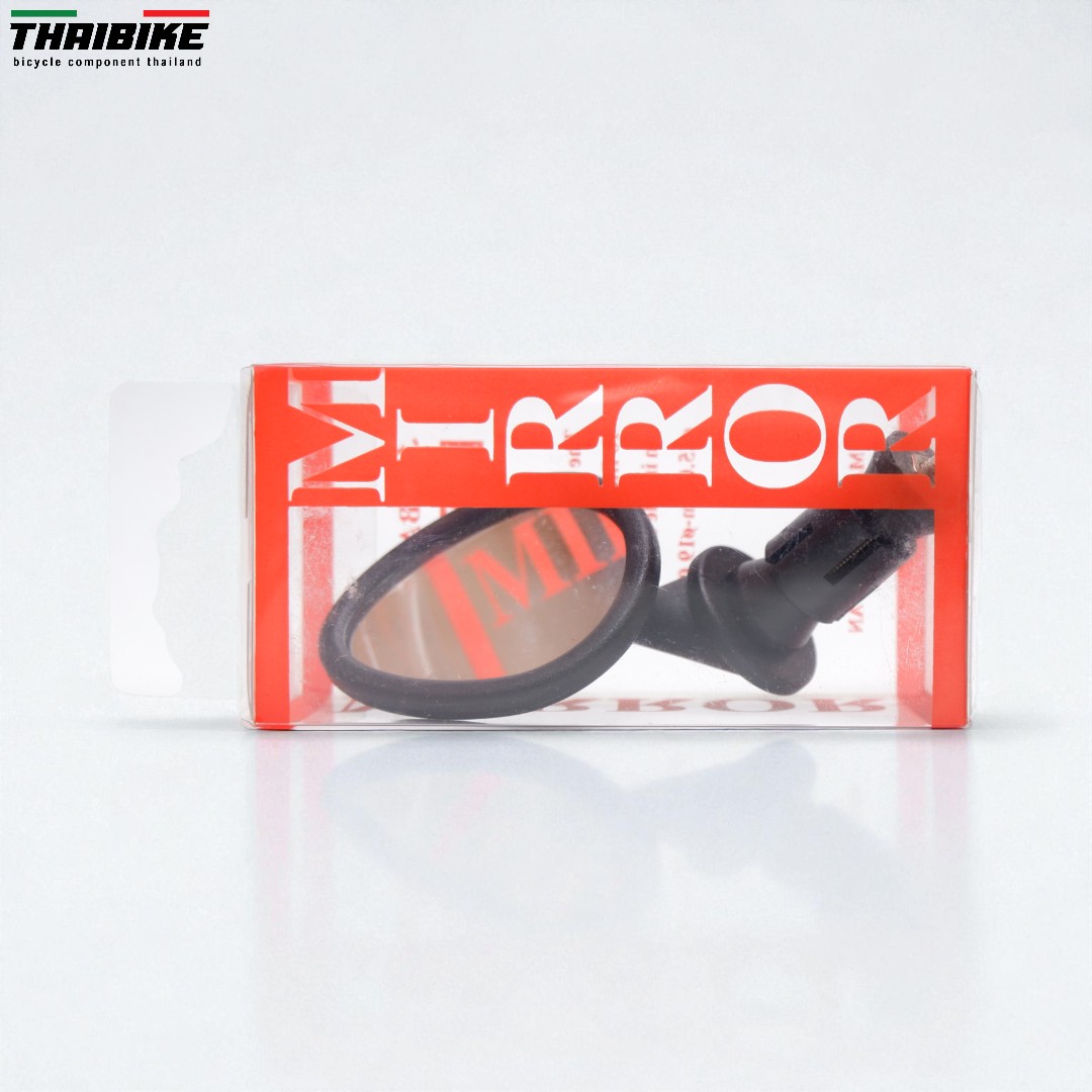 กระจกติดจักรยานเสือหมอบ THAIBIKE 3D MIRROR จักรยาน กระจกปลายแฮนด์ ติดได้ทั้งซ้ายและขวา