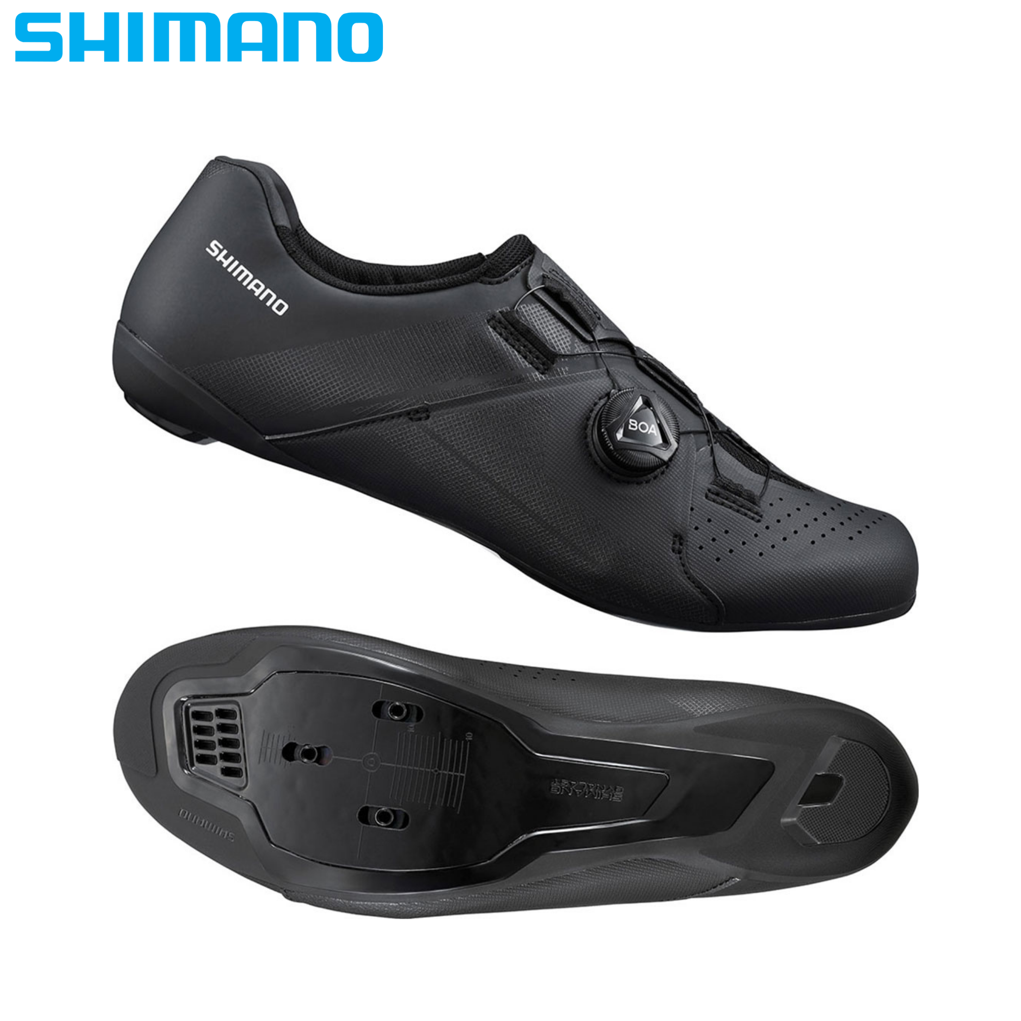 รองเท้าจักรยานเสือหมอบ SHIMANO ROAD, SHRC300 WIDE รองเท้าหมอบ