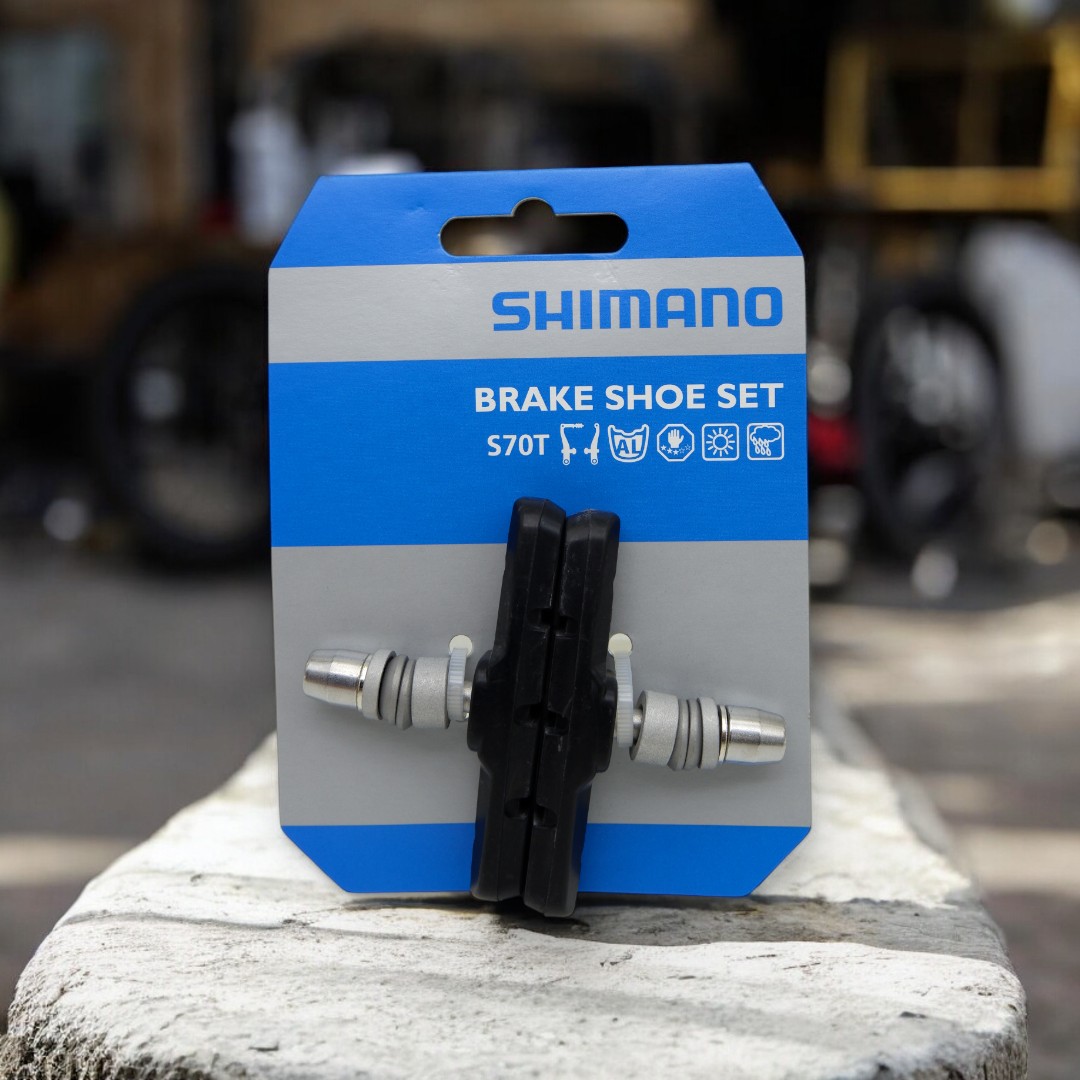 ผ้าเบรกวีเบรก Shimano Deore/XT รุ่น S70T ความยาว 70 มม.