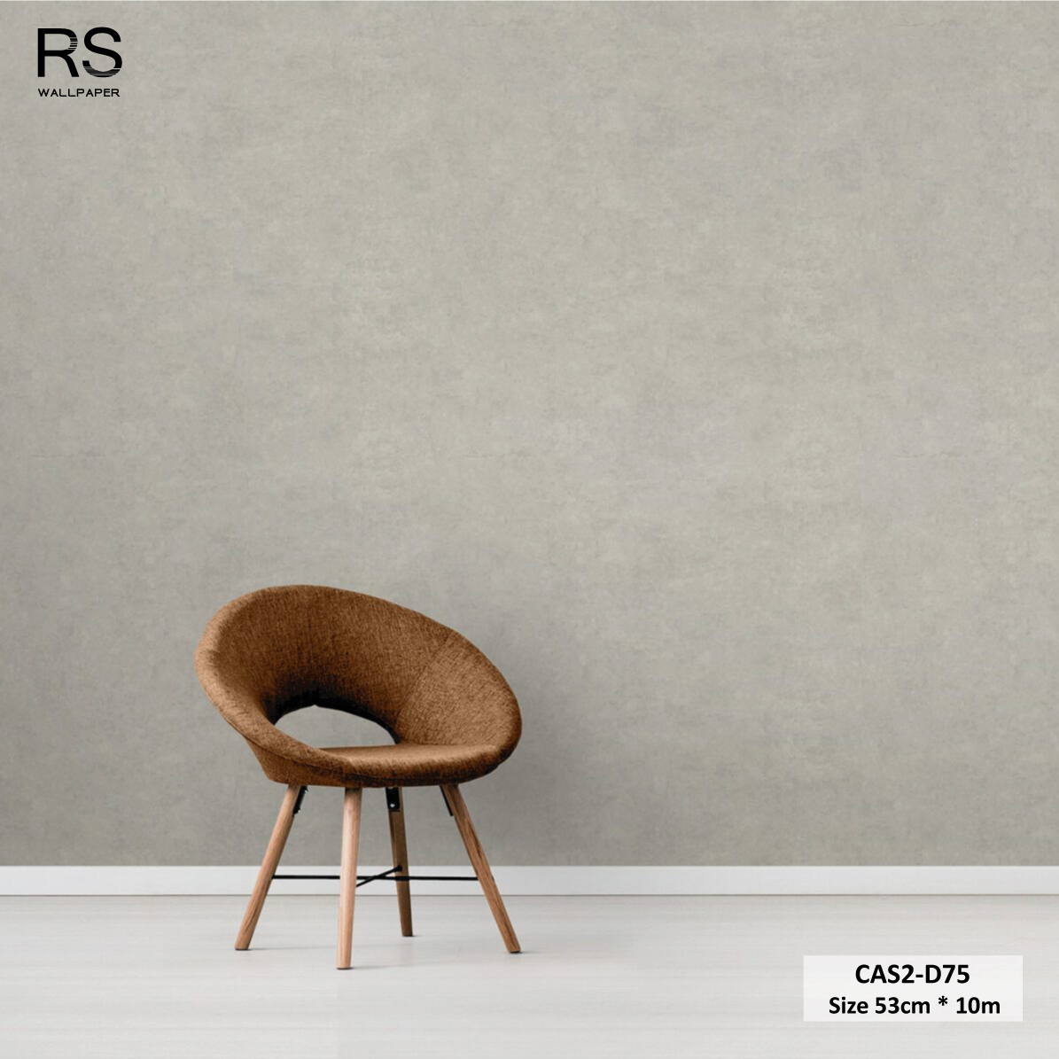วอลเปเปอร์สไตล์ Loft ลายปูนคอนกรีตสีเทา CAS2-D75