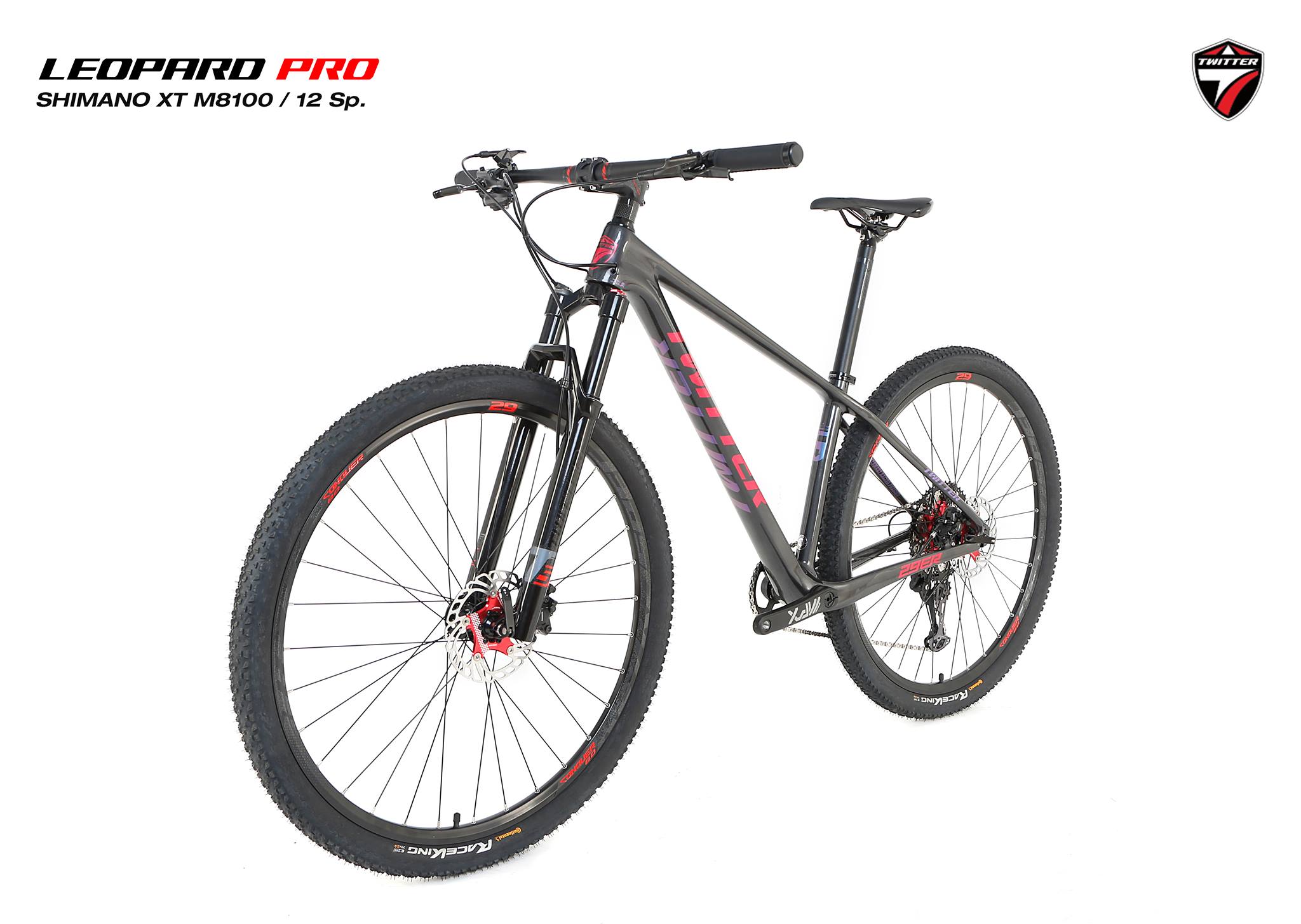 จักรยานเสือภูเขา TWITTER LEOPARD PRO XT 29er 12speed เฟรมคาร์บอน T800 โช๊คลม ดุมแบร์ริ่ง