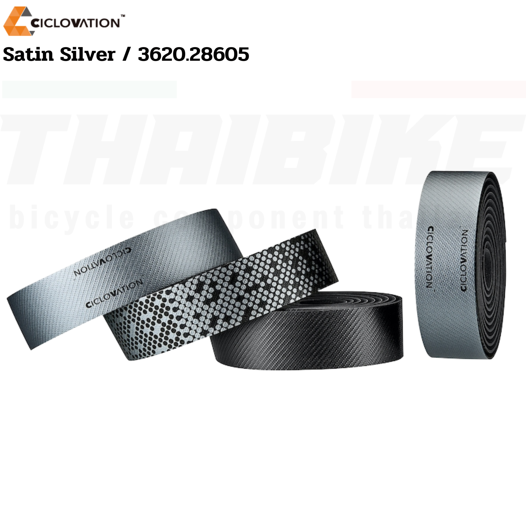 ผ้าพันแฮนด์จักรยานเสือหมอบ Ciclovation Advanced Leather Touch Shining Metallic