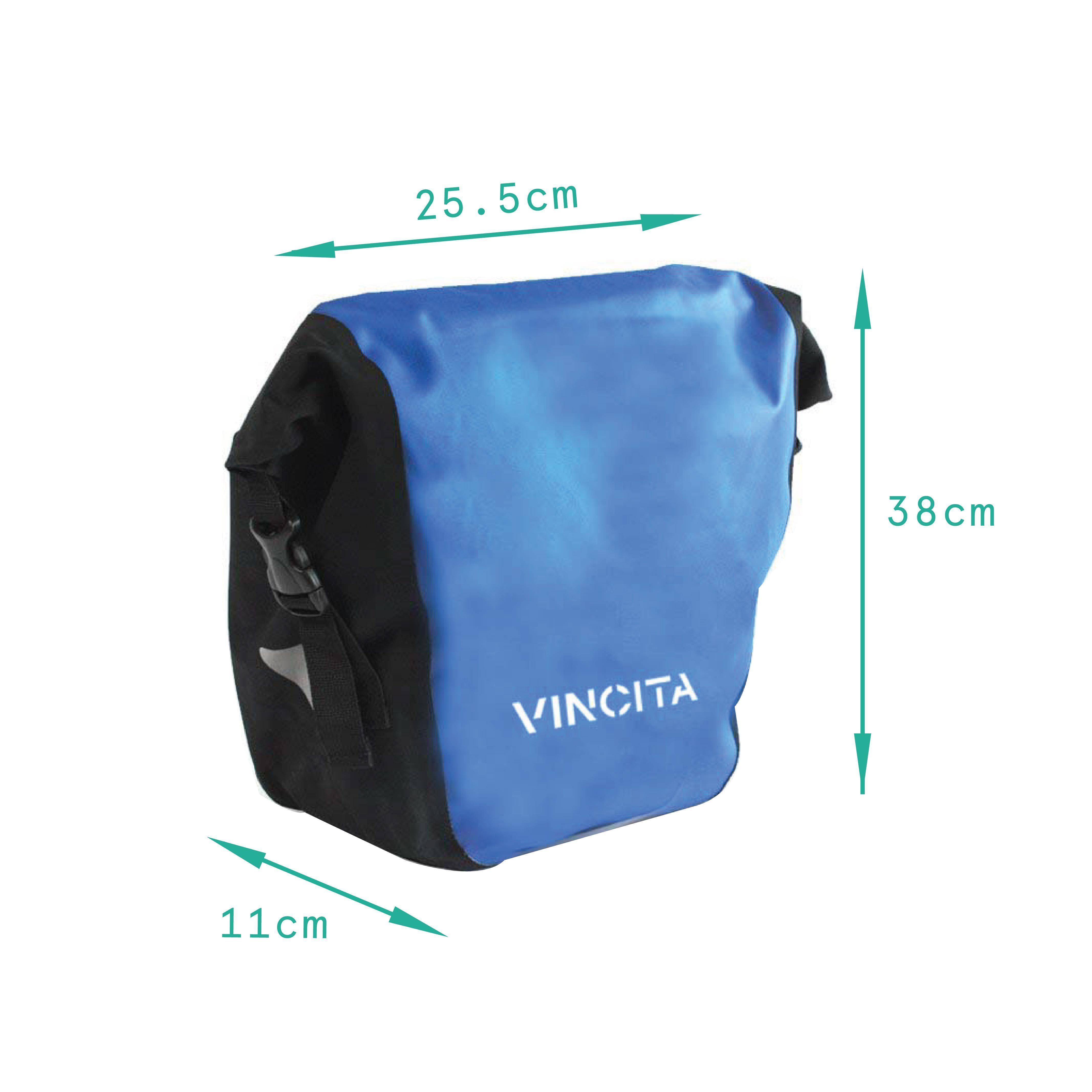 กระเป๋าแพนเนียร์กันน้ำ VINCITA B050WP-V รุ่นฝาม้วน (คู่หลัง) 1คู่
