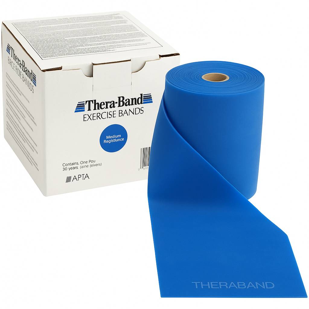 แผ่นยางยืดออกกำลังกายTheraBand ขนาด 45.5 เมตร (50 หลา) USA