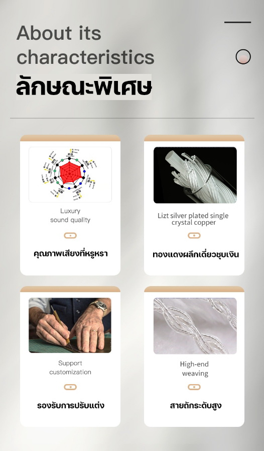 Hakugei Silver Cat สายอัพเกรดหูฟังทองแดงคริสตัลเดี่ยวชุบเงิน ระดับเทพ ทำด้วยมือทุกขั้นตอน [Drizzy Exclusive]