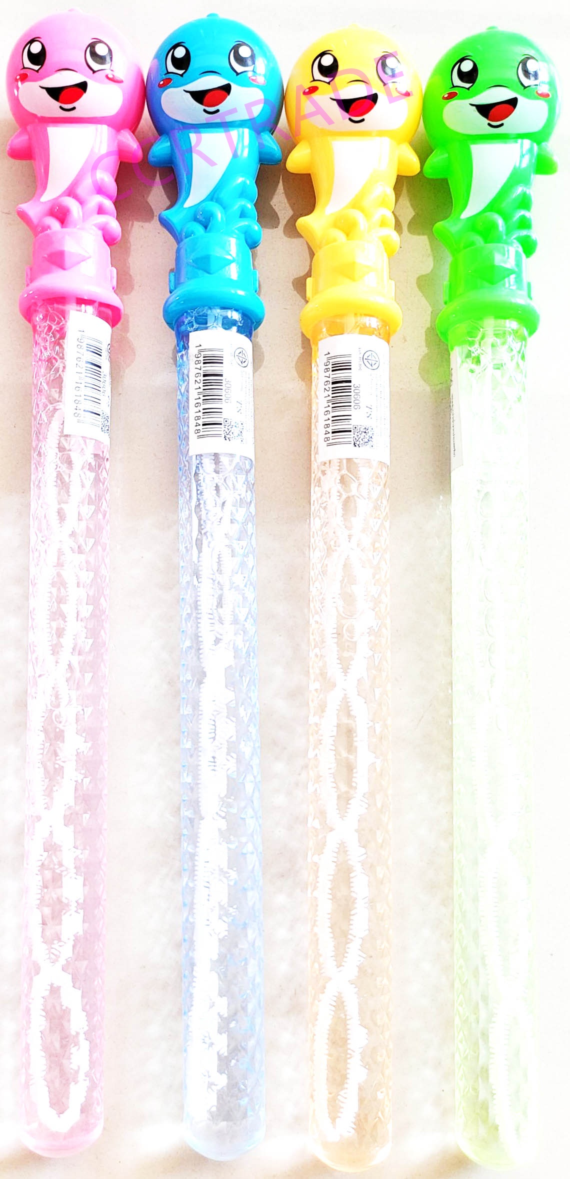 กระบองเป่าฟองโลมาการ์ตูน 36 ซม.กล่อง(1x24)