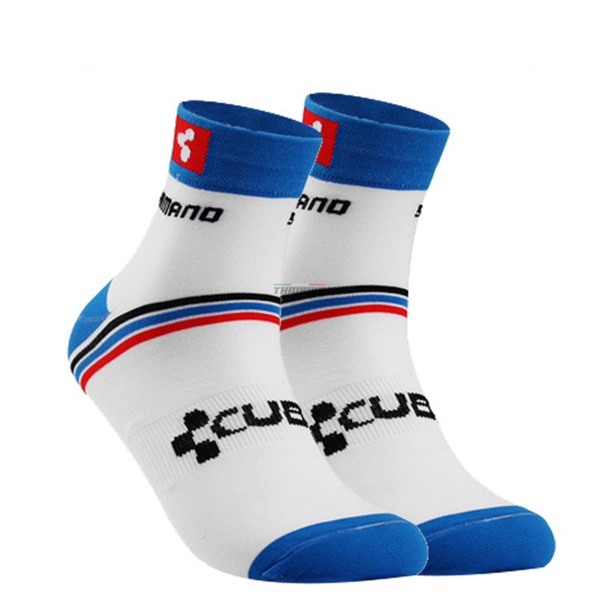 ถุงเท้าปั่นจักรยานลายทีม ถงเท้าวิ่ง ถุงเท้าออกกำลังกาย