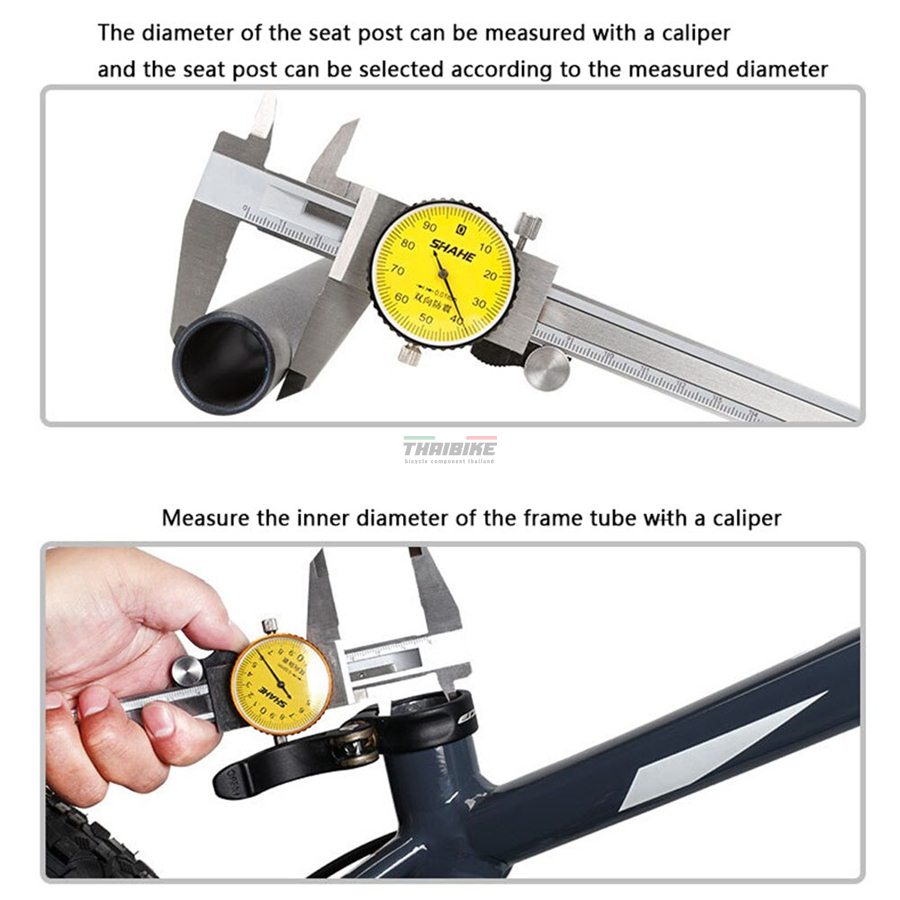 หลักอานจักรยานอลูมิเนียม เยืองหลัง TOOPRE ยาว 450 มม. 25.4 27.2 28.6 30.4 30.8 31.6 มม.