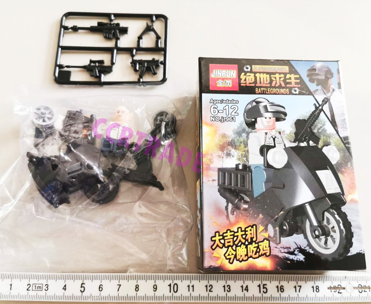 เลโก้ตัวต่อพับจี+มอเตอร์ไซด์กล่อง 8x11.5 ซม.