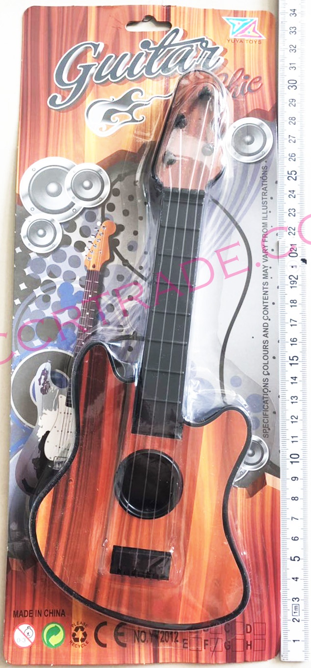 กีต้าร์ร็อค ลายไม้แผงจัมโบ้ 34.5 ซม.