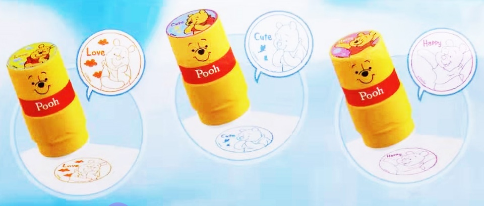 แท่งปั้มหมีพูห์ มีหมึกในตัว 3x5.7 ซม.(ลิขสิทธิ์แท้)