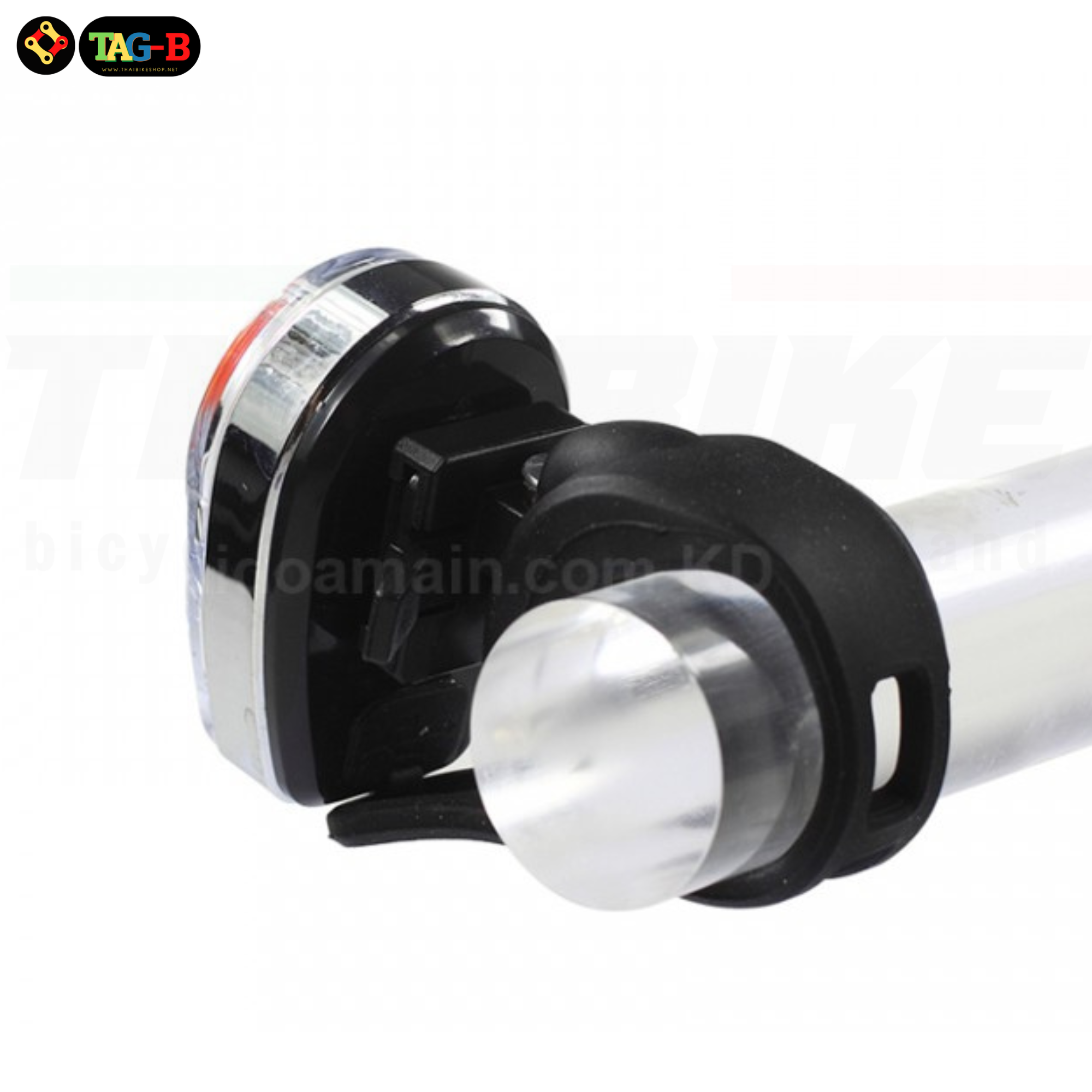 ไฟท้ายจักรยานแบบสีสลับ 4 ชุดสีชาร์จ TAG-B USB FY-309