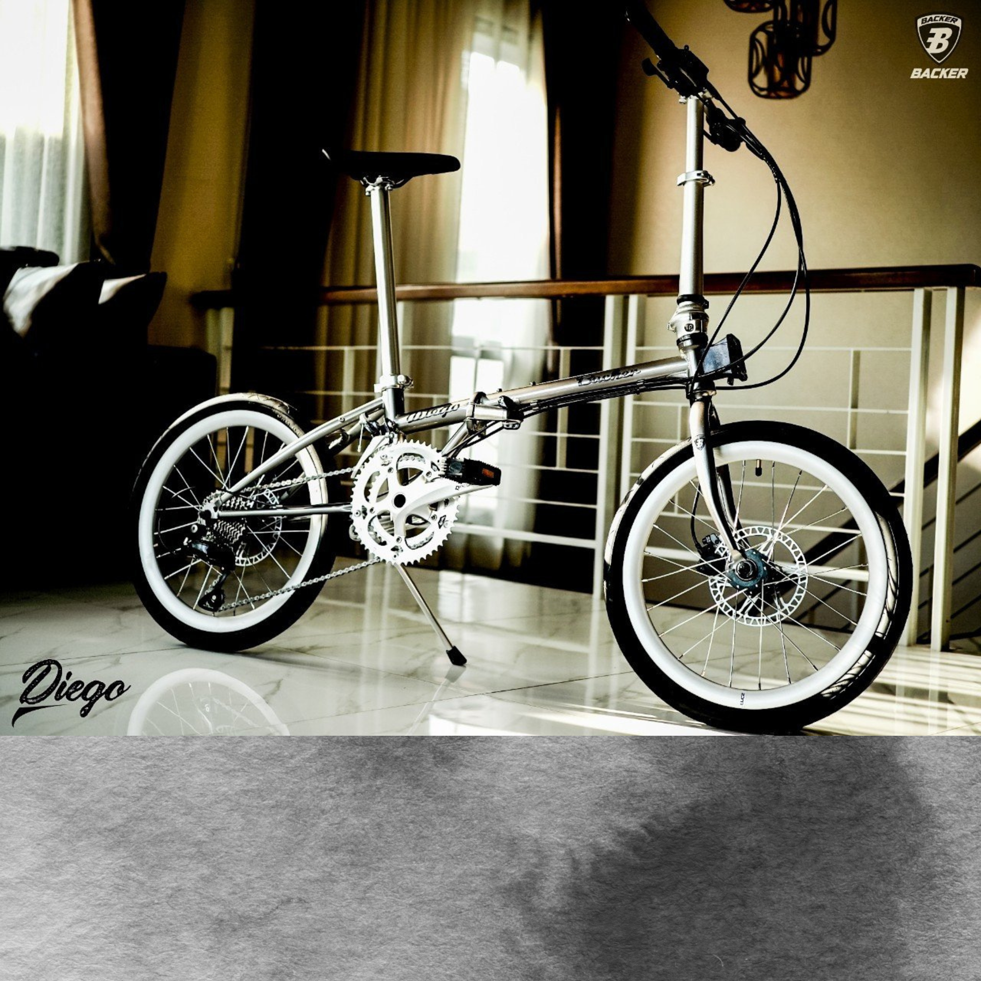 จักรยานพับ BACKER DIEGO ล้อ 20 นิ้ว 18SPD